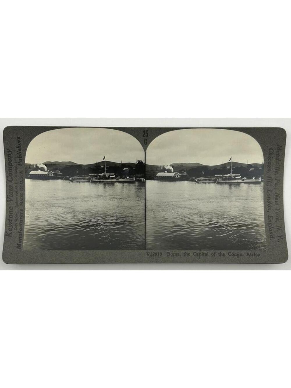 Antique Keystone Stereoview V32910 Boma Important City on the Congo Africa L-2